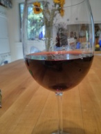 Glass of Red Wine on the counter